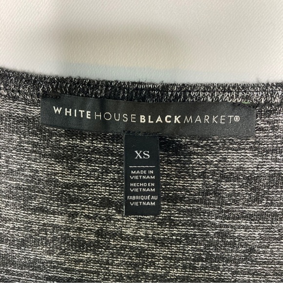 White House Black Market Women's Grey Round Neck Pull Over Blouse Top Size XS - Picture 5 of 10